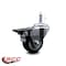 Service Caster 3'' Black Poly Wheel Swivel 7/16'' Grip Ring Stem Caster with Brake SCC-GR20S314-PPUB-BLK-PLB-716138 - alternate 4
